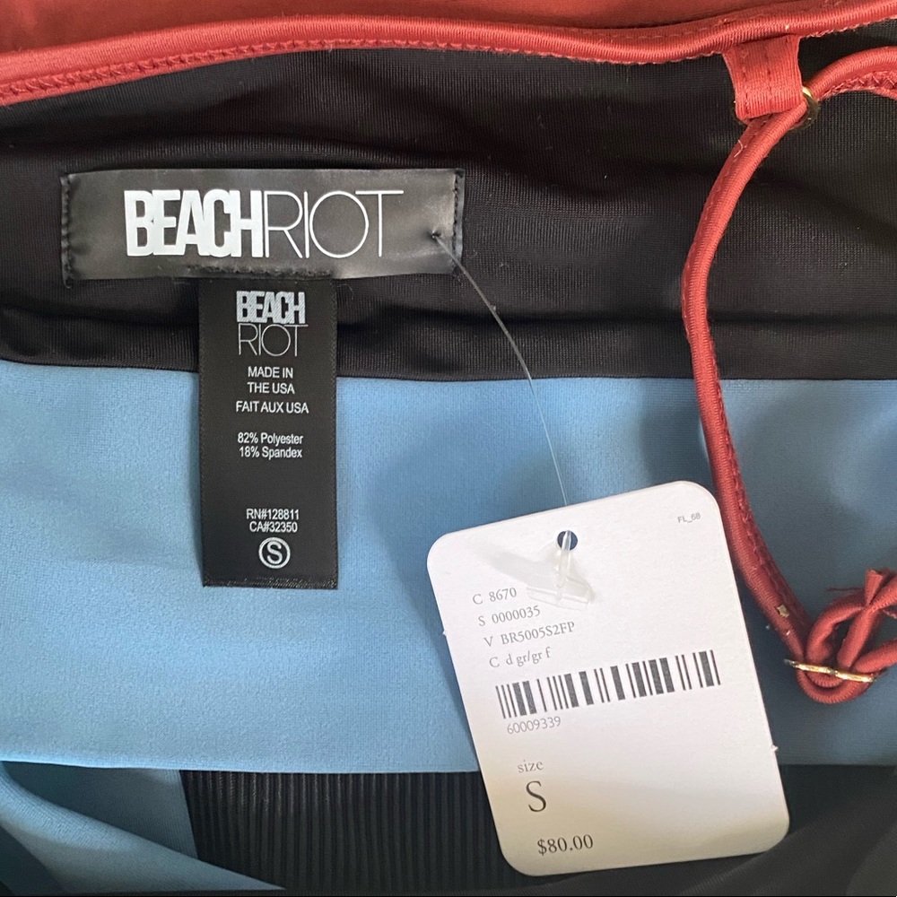 Beach Riot Color Block Ribbed Bikini Eva Emy Set - Picture 8 of 9